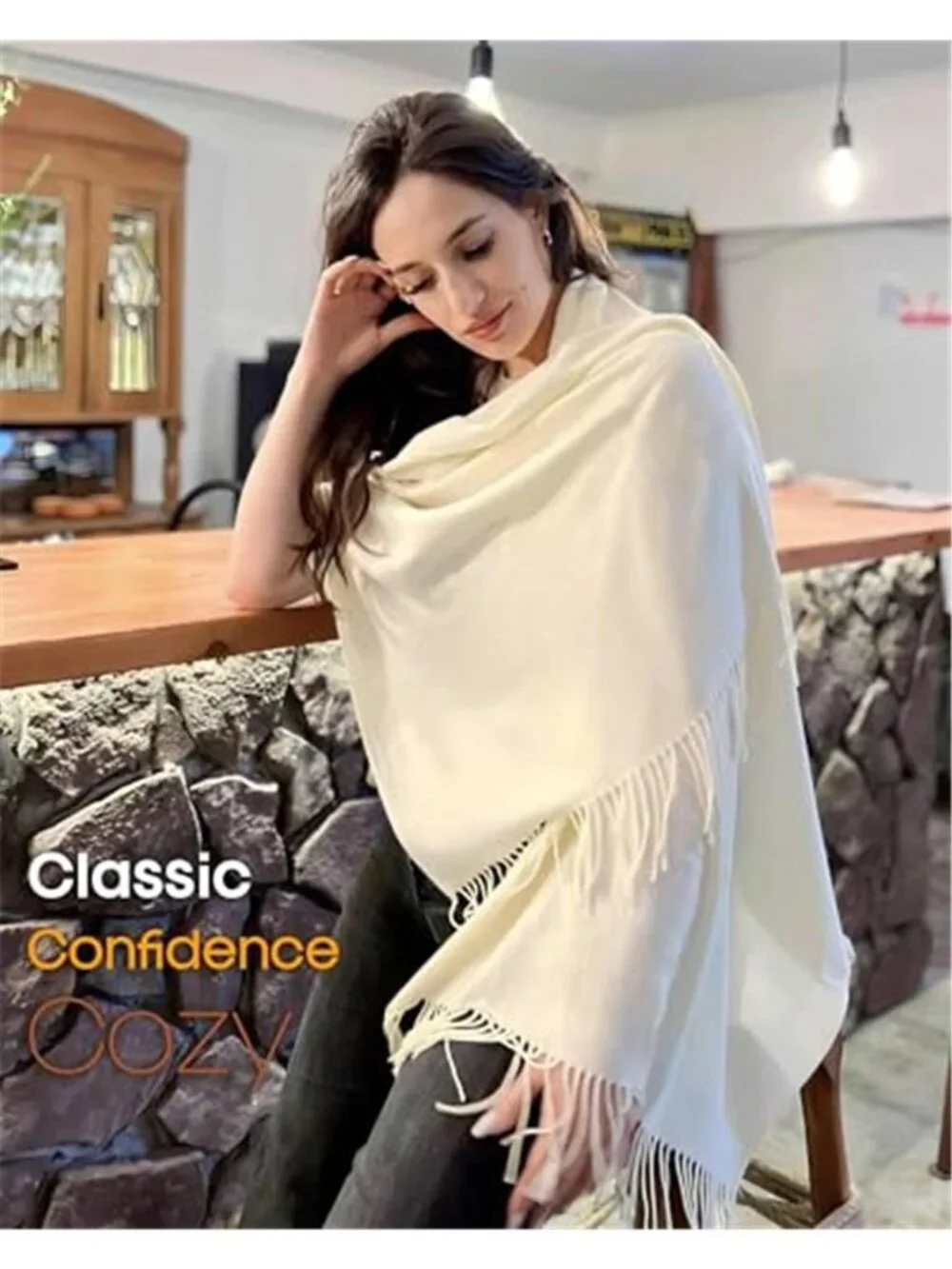 Women's Soft Shawl Wrap Scarf for Wedding Travel